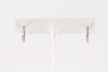 Diamond Hoop Earring 10kt.