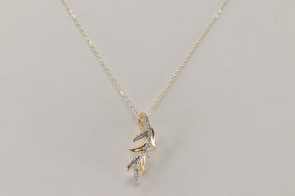 Diamond Pendant / Necklace 14Kt.