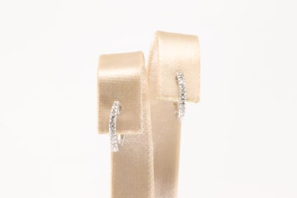 Diamond Hoop Earring 10Kt.