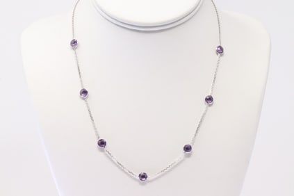 Amethyst Necklace 14Kt.