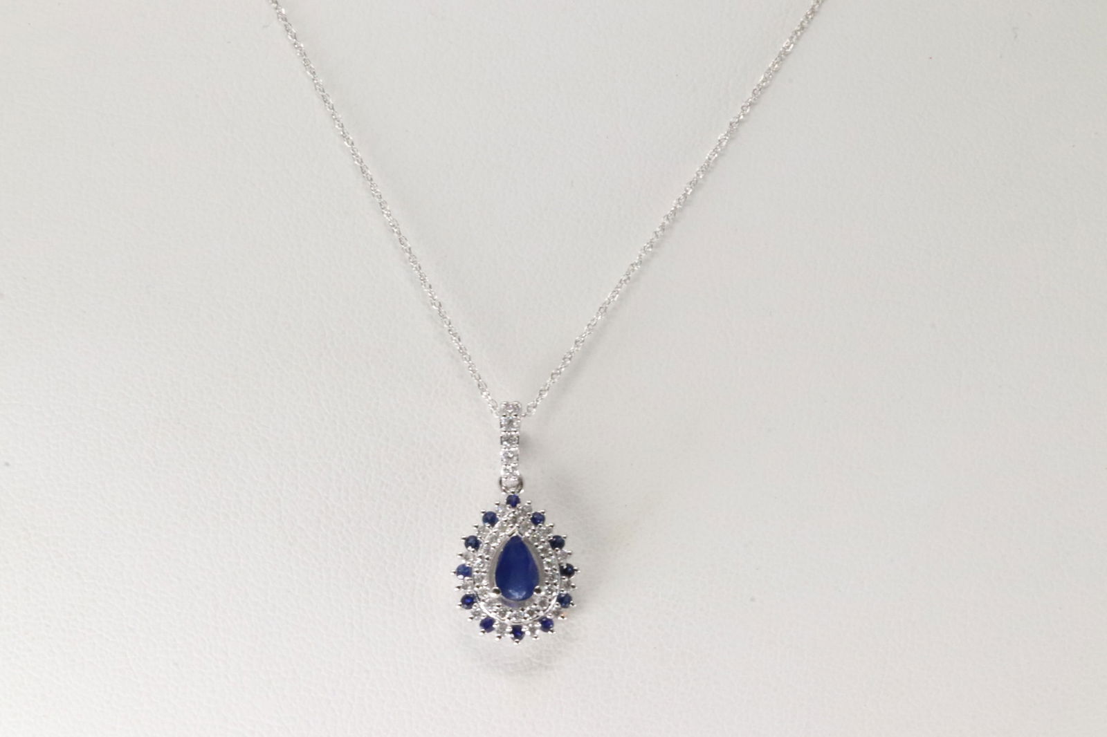 Sapphire & Diamond Pendant / Necklace 14Kt. (1 of 3)