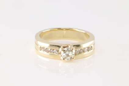 Engagement Diamond Ring 14Kt.