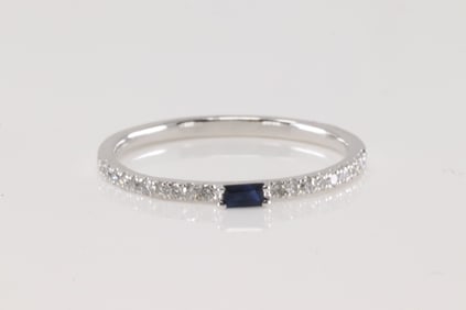 sapphire & Diamond Ring 14Kt.