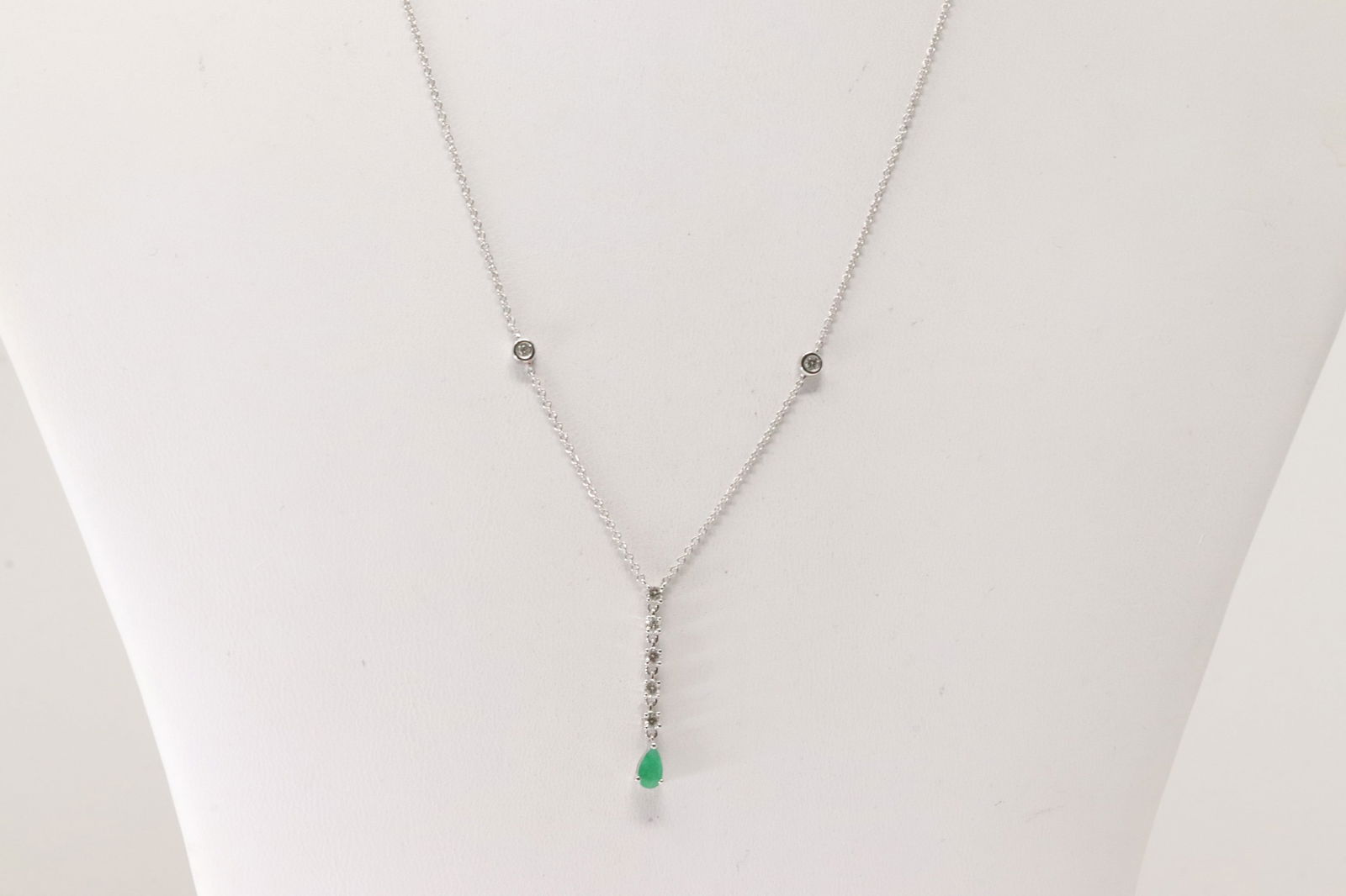 Emerald & Diamond Necklace 14Kt. (1 of 3)