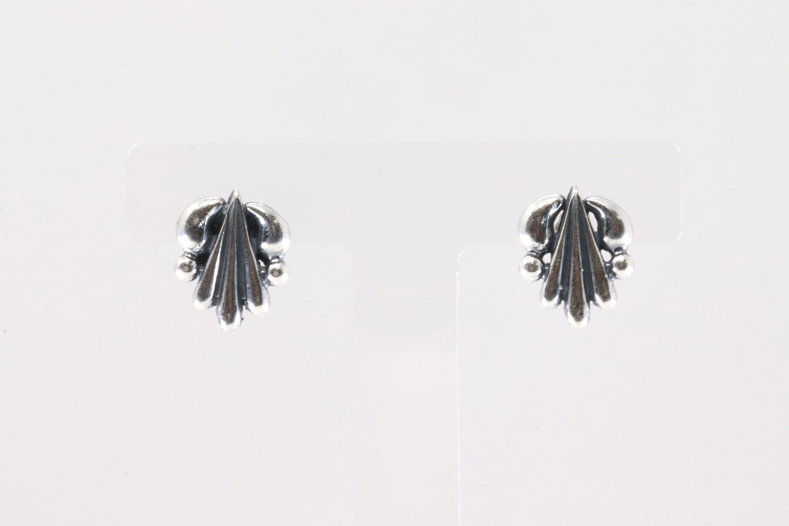 Native America Navajo Sterling Silver Solid Post Earring's By Rita Largo. (1 of 4)