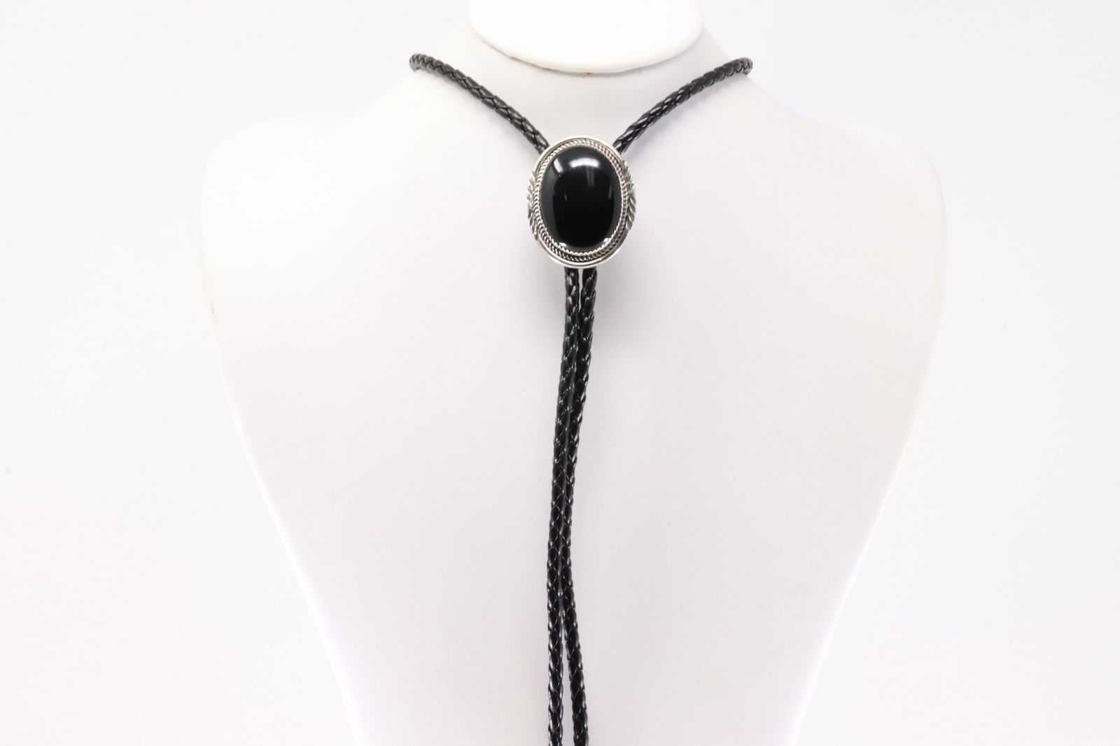 Native America Navajo Sterling Silver Turquoise Bolo Necklace By Dine Begaye. (1 of 4)