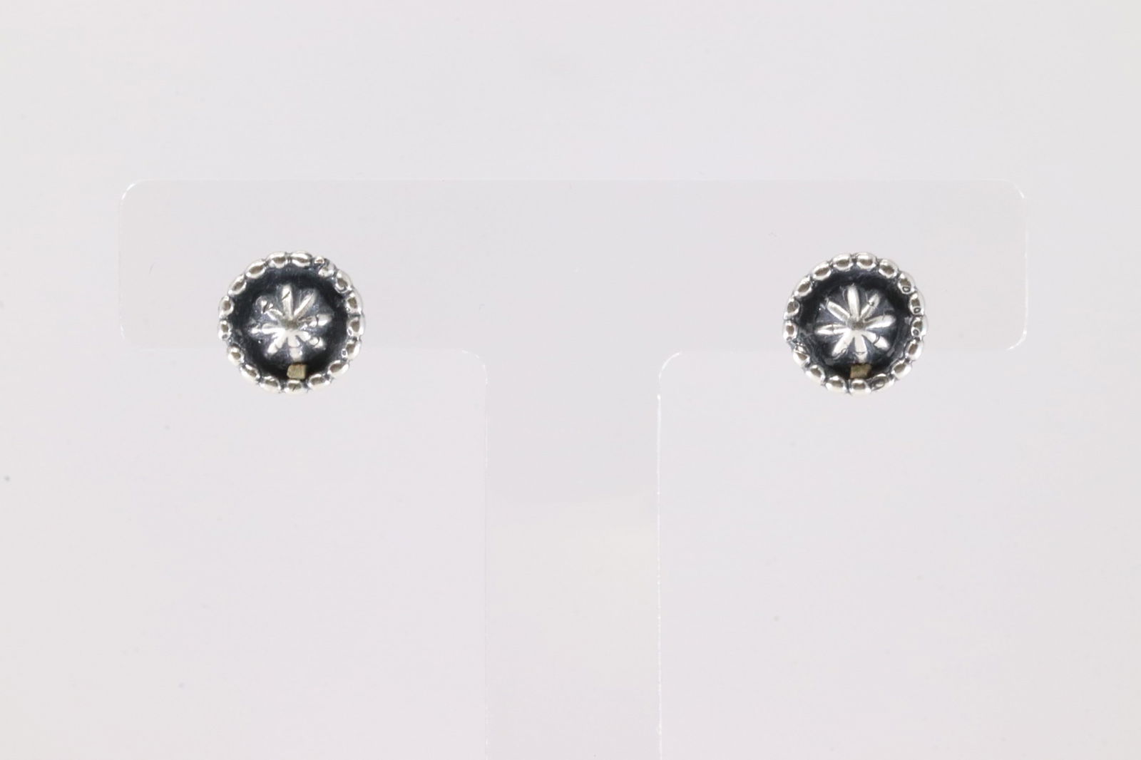 Native America Navajo Sterling Silver Post Star Earring's By Louise Joe. (1 of 3)