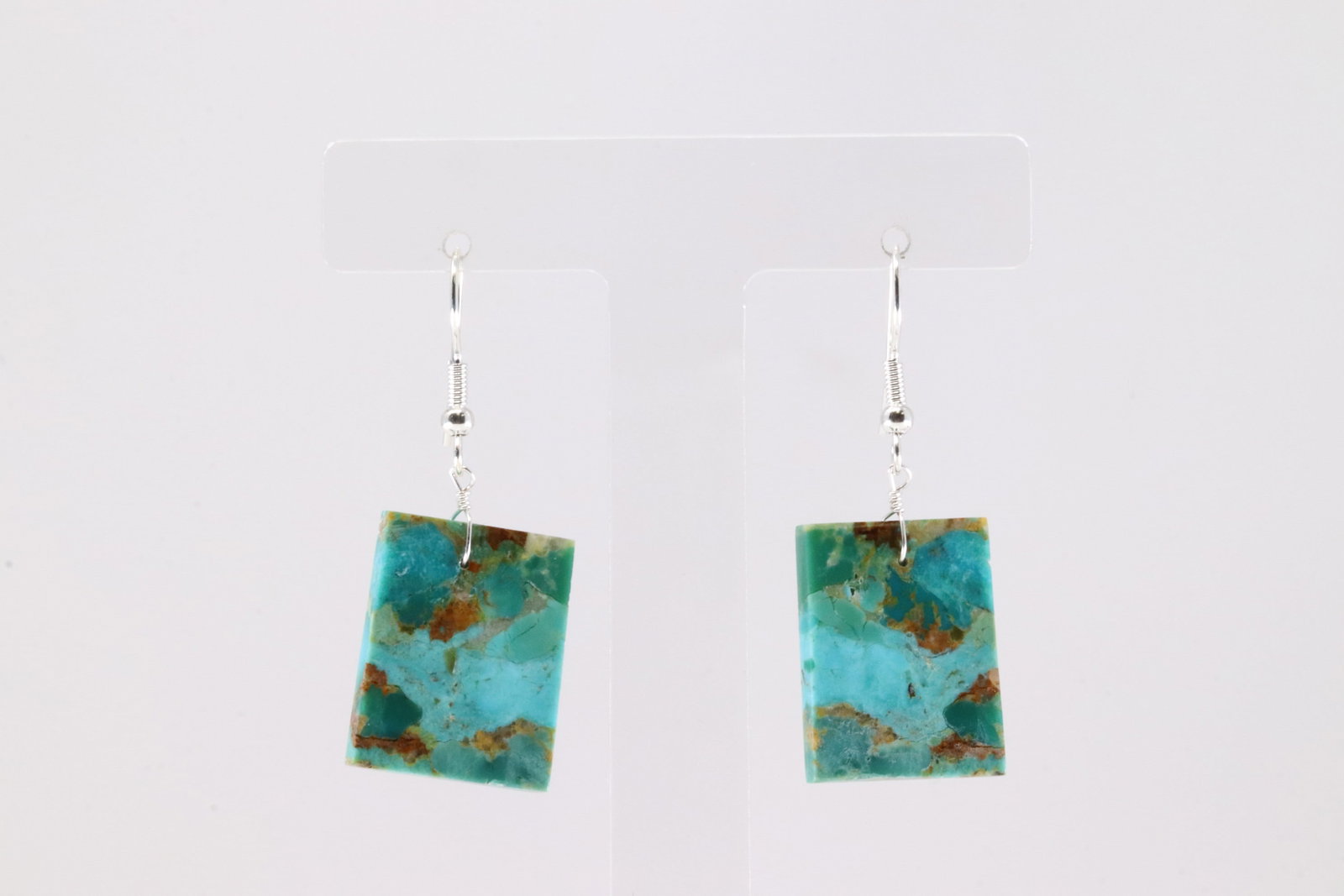 Native America Navajo Sterling Silver Turquoise Dangling Earring's By Jameson Pete.: This is a Native America Navajo Sterling Silver Turquoise Dangling Earring's By Jameson Pete.
