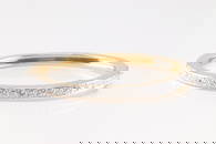 Elegant Bangle Diamond Bracelet 14Kt.