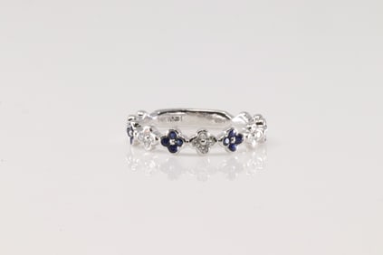 Sapphire & Diamond Ring 14Kt.