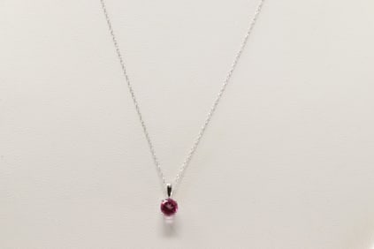 Pink Topaz Pendant / Necklace 10Kt.