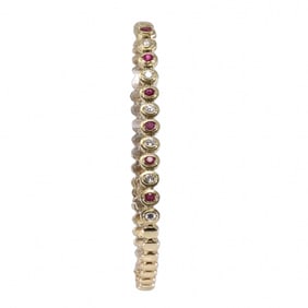Ruby & Diamond Bracelet 14Kt.