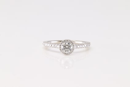 Elegant Engagement Diamond Ring 14Kt.
