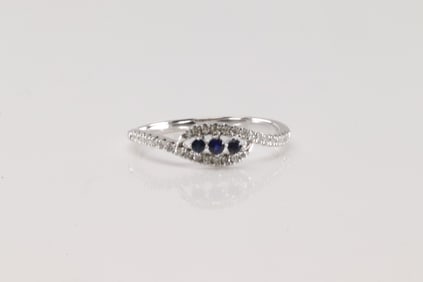 Sapphire & Diamond Ring 10Kt.