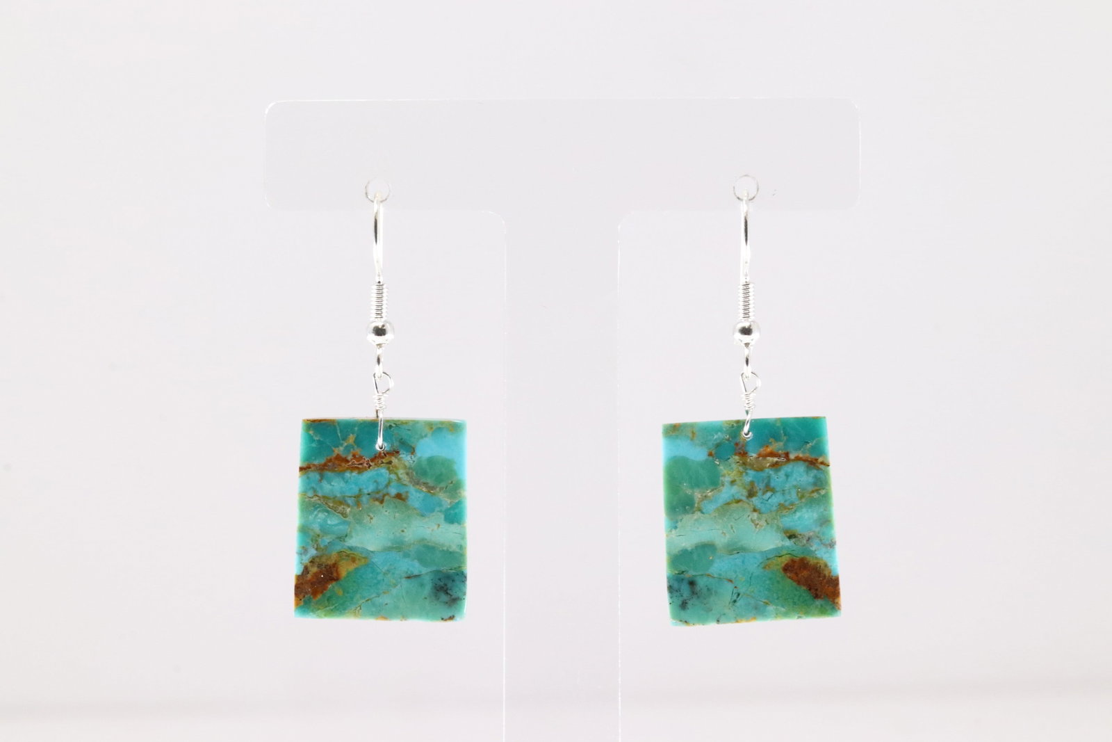Native America Navajo Sterling Silver Turquoise Dangling Earring's By Jameson Pete.: This is a Native America Navajo Sterling Silver Turquoise Dangling Earring's By Jameson Pete.