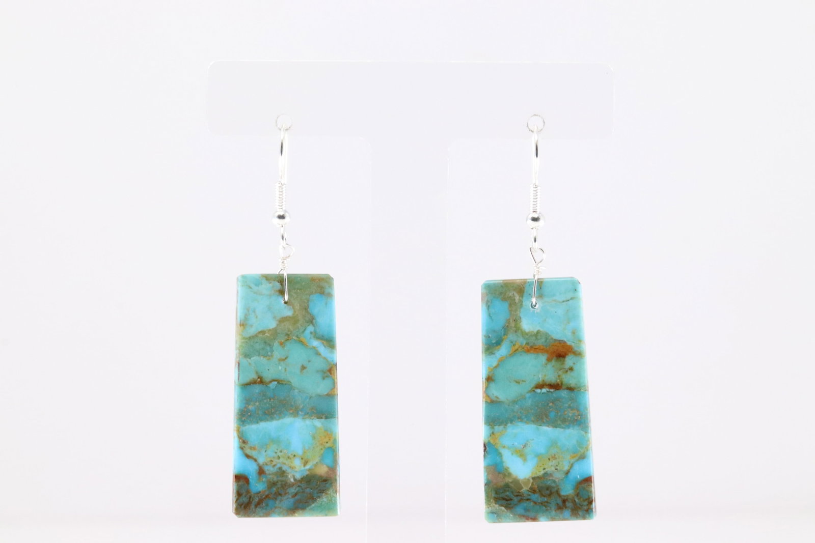 Native America Navajo Sterling Silver Turquoise Dangling Earring's By Jameson Pete.: This is a Native America Navajo Sterling Silver Turquoise Dangling Earring's By Jameson Pete.
