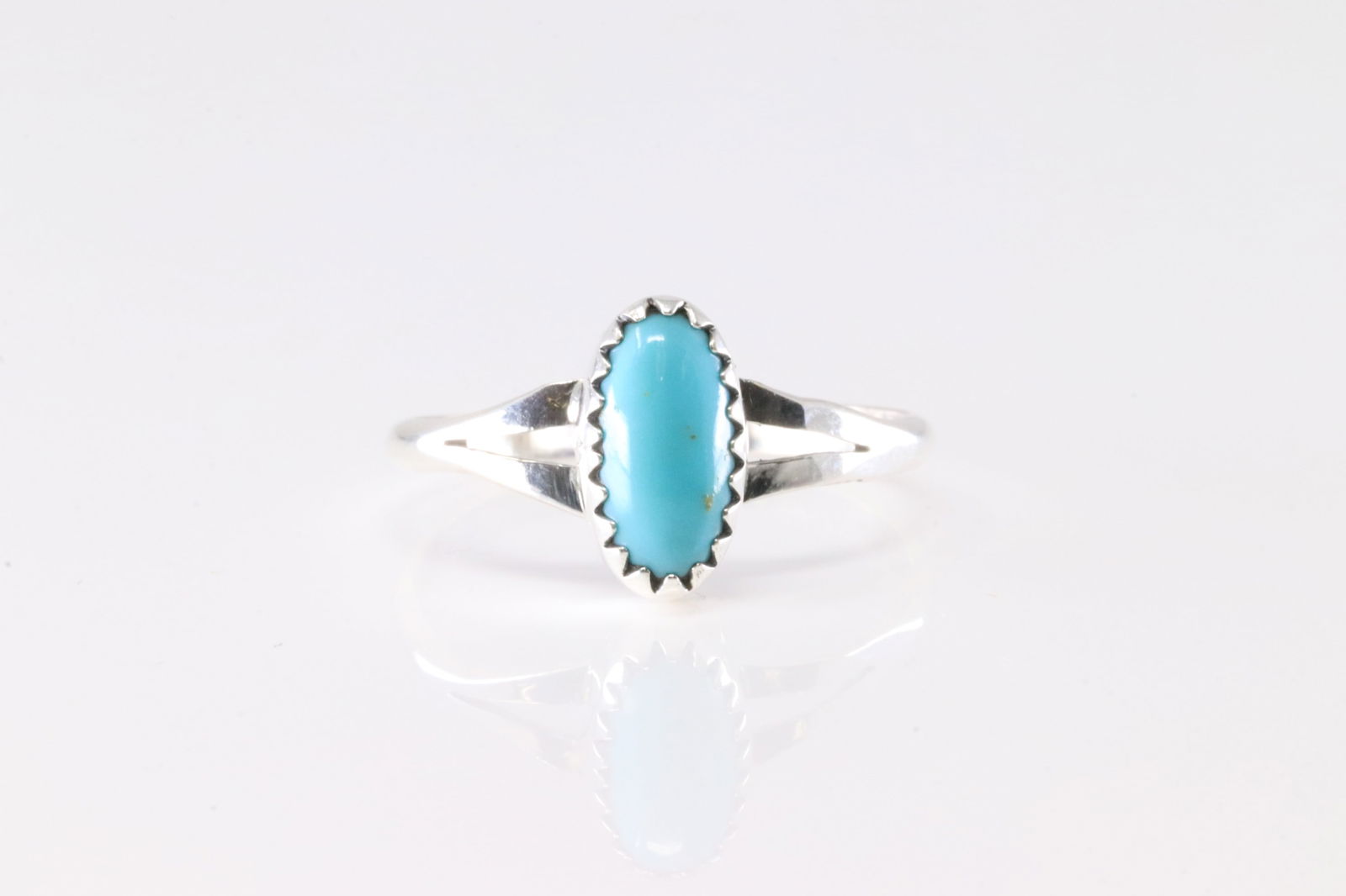 Native America Navajo Sterling Silver Turquoise Ring By Letricia Largo. (1 of 3)
