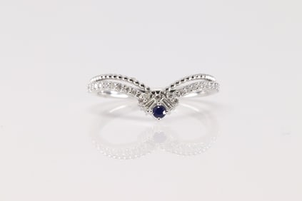 Sapphire & Diamond Ring 14Kt.