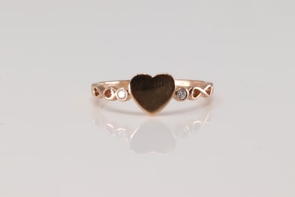 Diamond Heart Ring 10Kt.