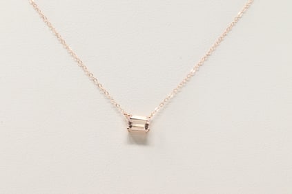 Morganite Necklace 14Kt.