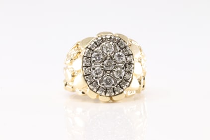 Nugget Diamond Ring 14Kt.