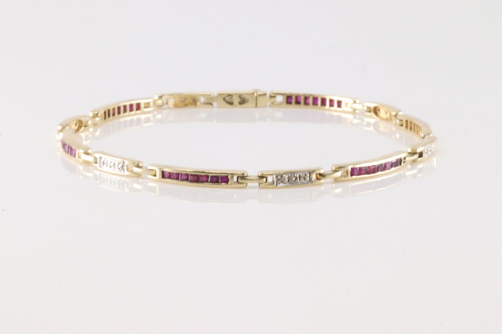 Ruby & Diamond Bracelet 14Kt. (1 of 4)