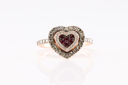Godiva x Le Vian Ruby & Diamond Ring 14Kt.