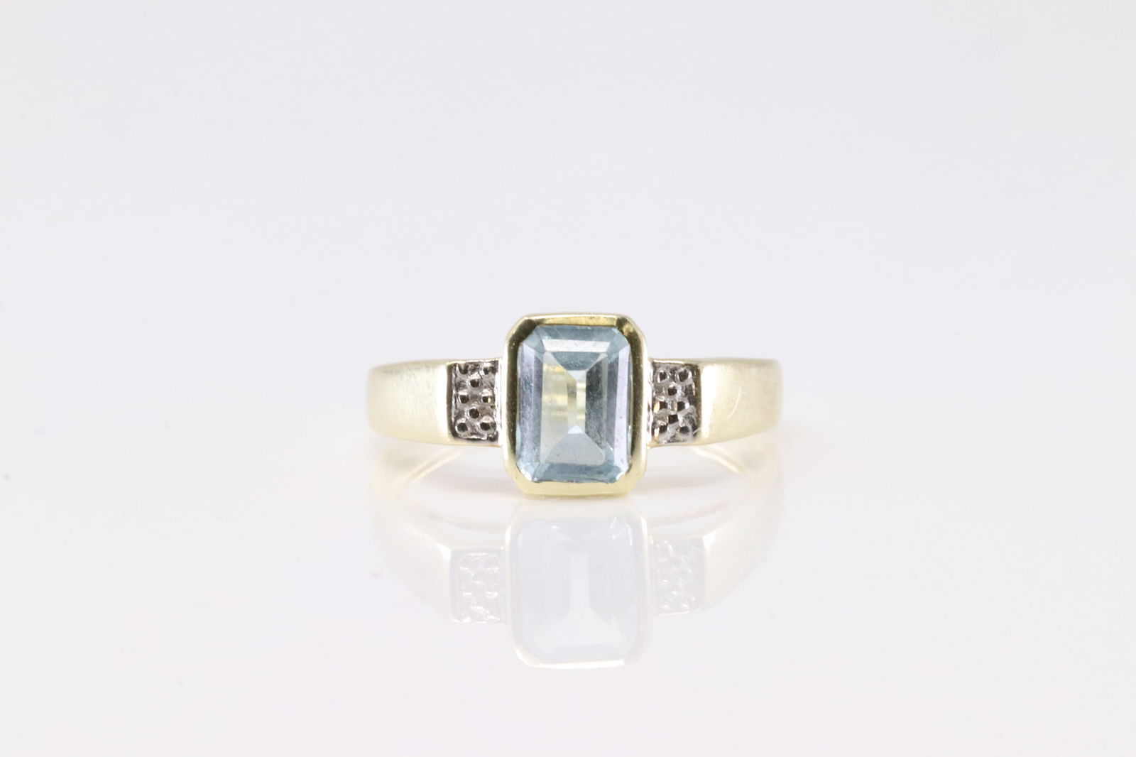 Art Deco Vintage Aquamarine Ring (1 of 4)