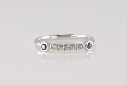 Sapphire & Diamond Ring 14Kt.