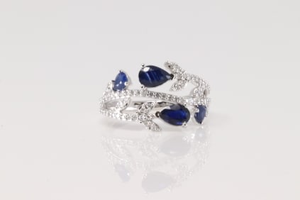 Sapphire & Diamond Ring 14Kt.