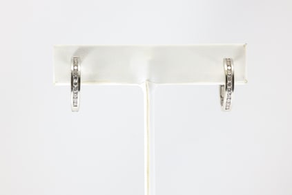 Diamond Hoop Earring 14Kt.