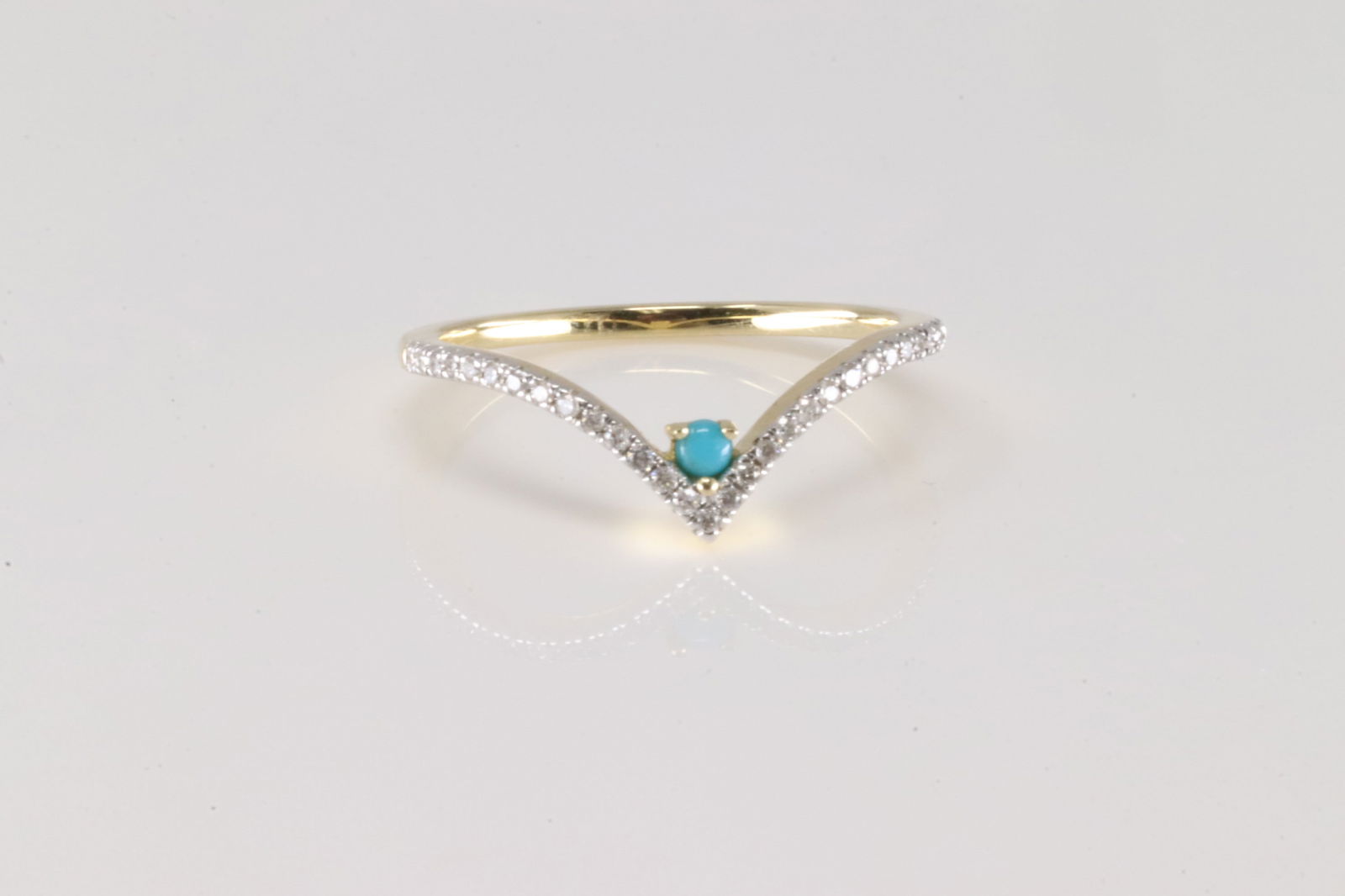 Turquoise & Diamond Ring 14Kt. (1 of 4)