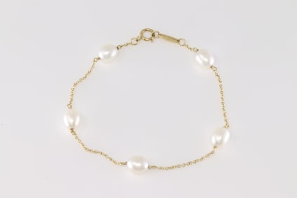 Tiffany & Co Pearl By The Yard Bracelet 18Kt.
