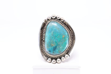 America Sterling Silver Turquoise Ring.