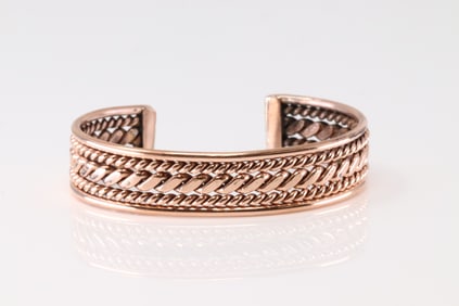 Native America Copper Bracelet Cuff.