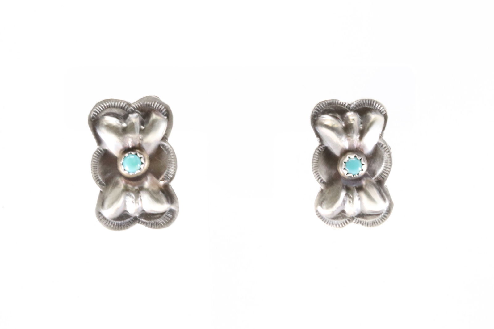 Sterling Silver Turquoise Post Earring's.: This is a Sterling Silver Turquoise Post Earring's.