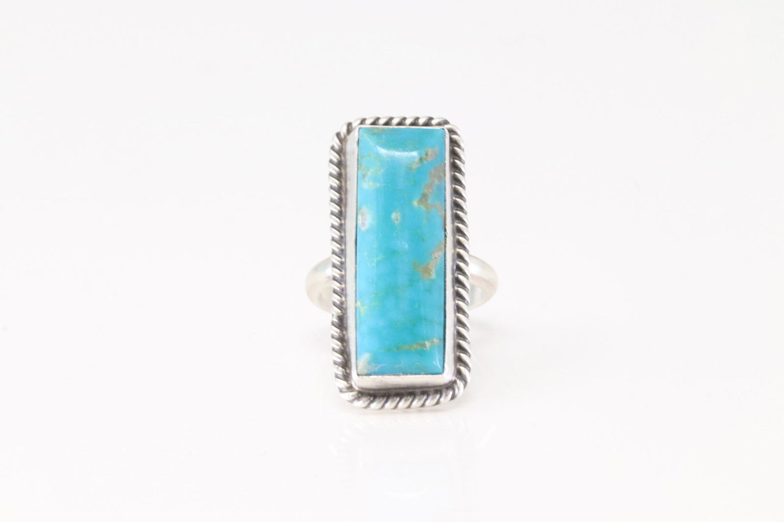 Native America Navajo Sterling Silver Turquoise Ring By Donovan Skeets. (1 of 4)