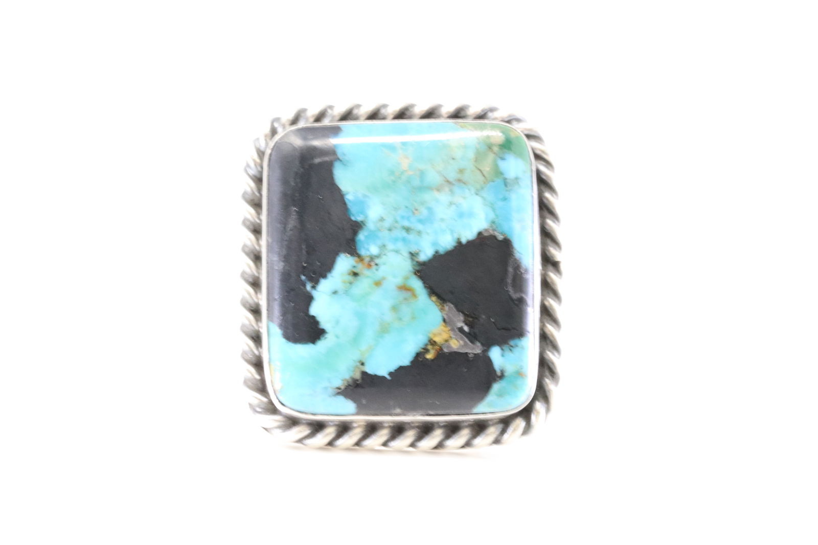 Native America Navajo Sterling Silver Turquoise Ring By Donovan Skeets. (1 of 4)