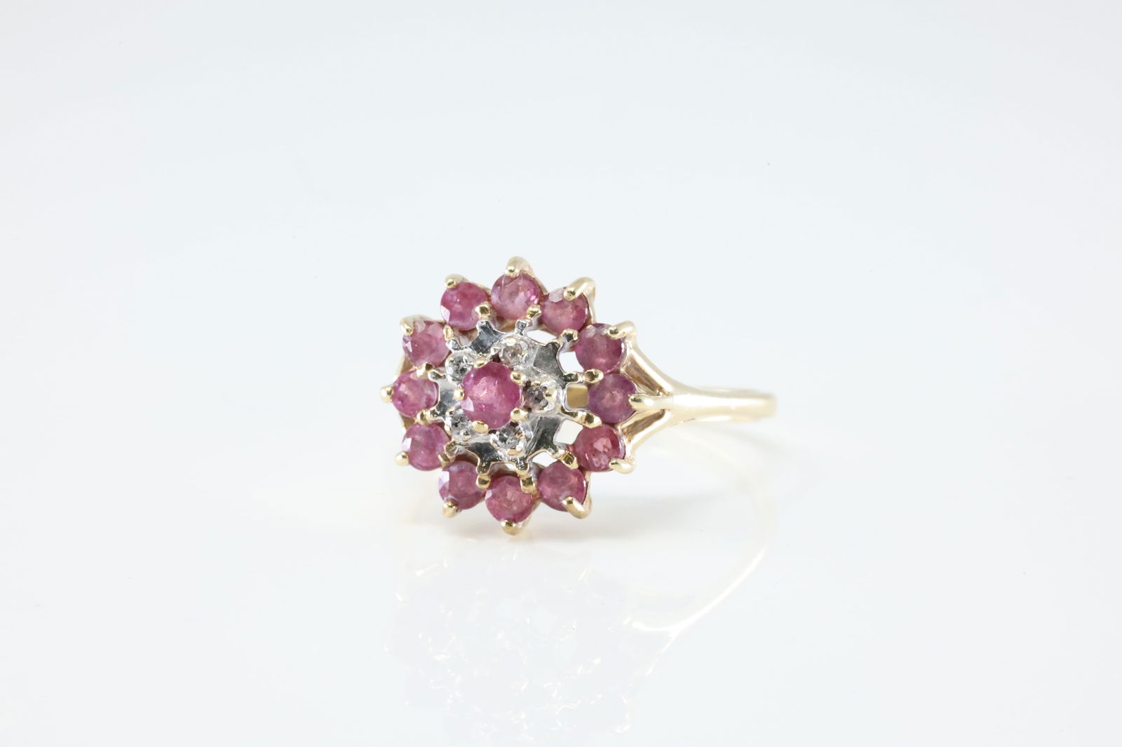 Ruby & Diamond Ring 10Kt. - 3