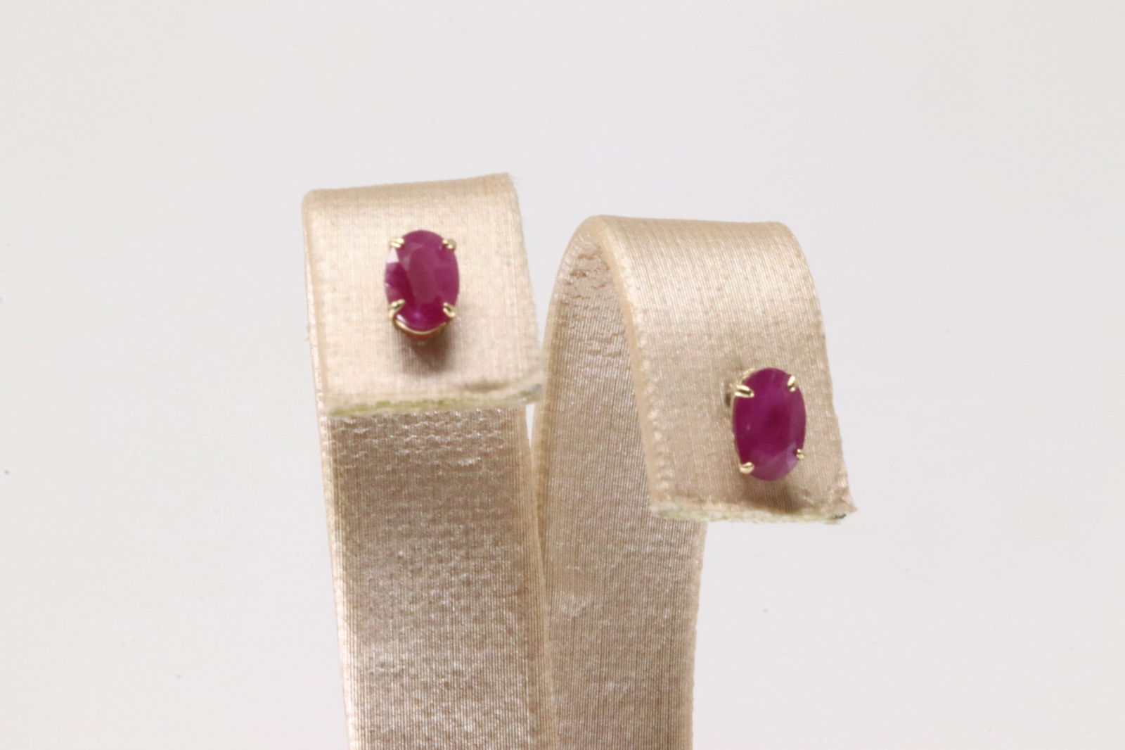 Ruby Stud Earring 14Kt. - 2