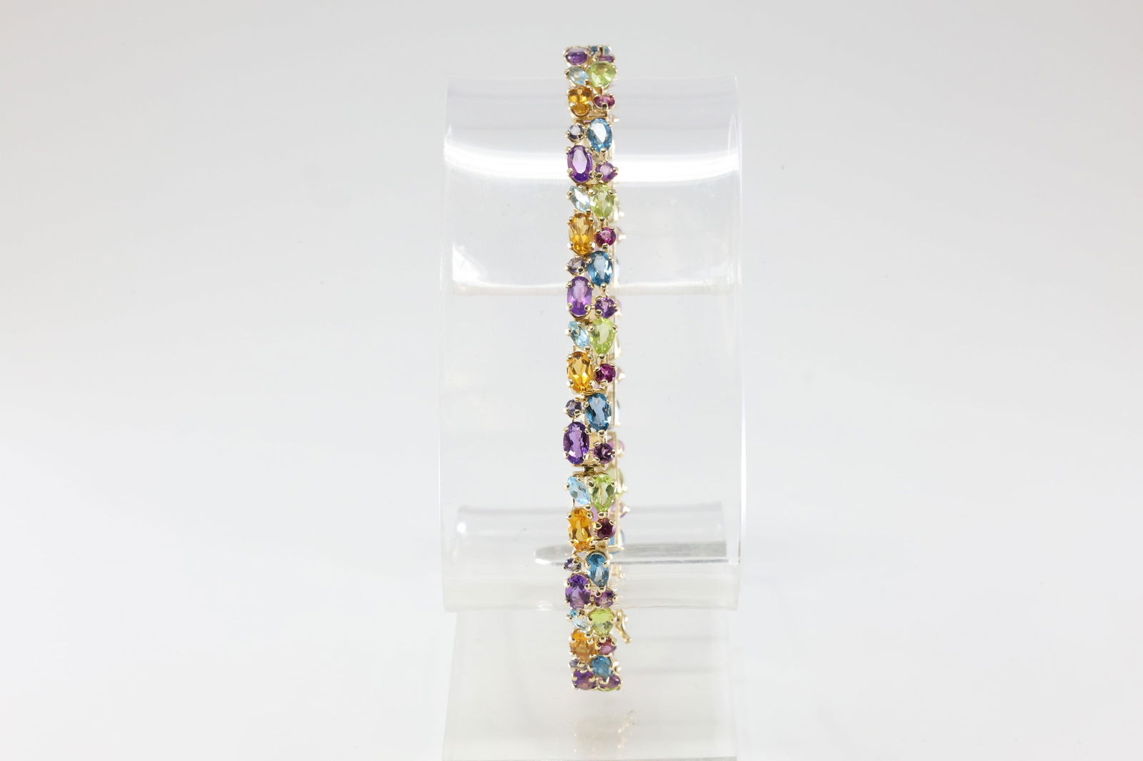 Multi-Color Gemstone Bracelet 14Kt. (1 of 4)