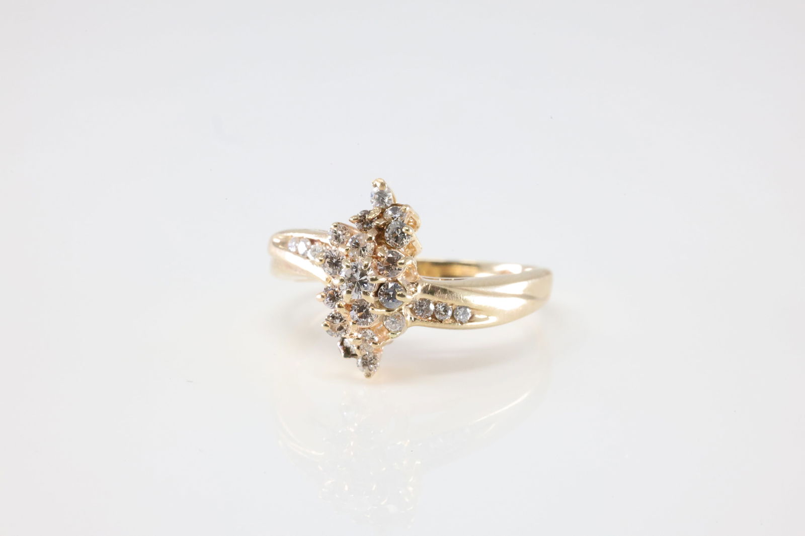 Waterfall Diamond Ring 14Kt. - 3