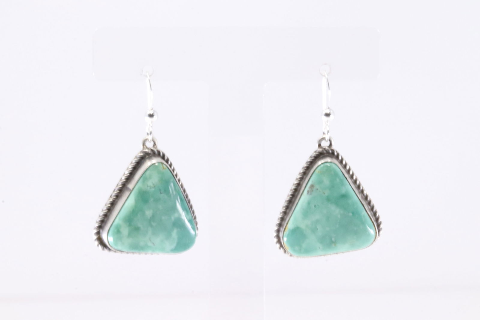 Native America Navajo Sterling Silver Royston Turquoise Dangling Earring's By I.Kee.: This is a Native America Navajo Sterling Silver Royston Turquoise Dangling Earring's By I.Kee. Stamp I.Kee.