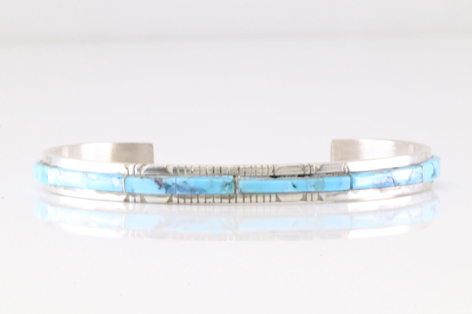 Native America Navajo Sterling Silver Turquoise Dangling Earring's By Marie Bahe. From R.B Company. (1 of 4)