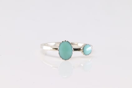 America Sterling Silver Turquoise Ring.
