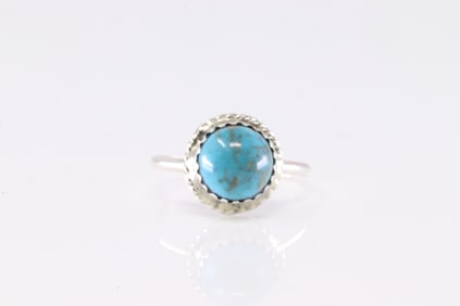 America Sterling Silver Turquoise Ring.