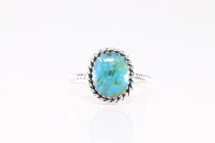 America Sterling Silver Turquoise Ring.