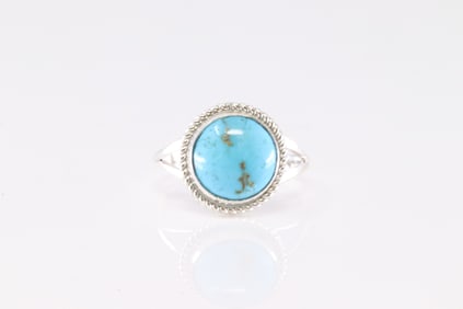 America Sterling Silver Turquoise Ring.