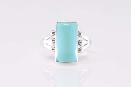 America Sterling Silver Turquoise Ring.