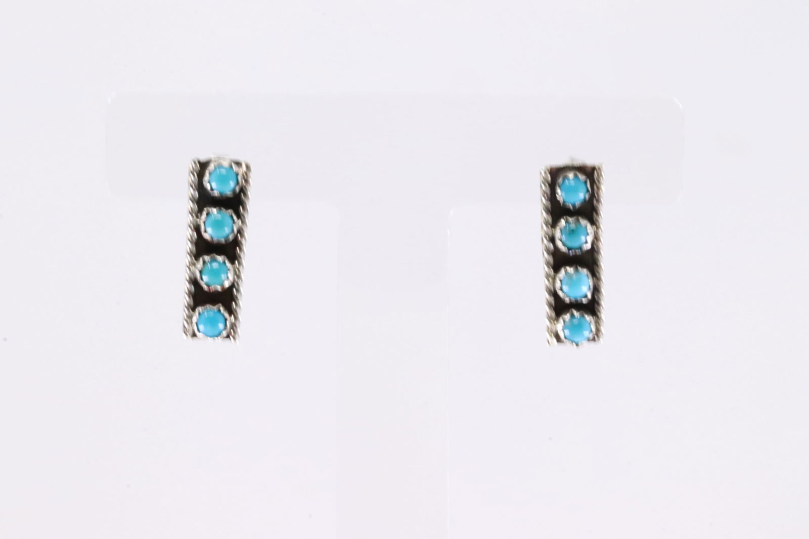 Sterling Silver Turquoise Post Earring's.: This is a Sterling Silver Turquoise Post Earring's.